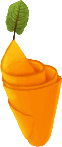 Illustration of a pumpkin roll by EAT, SLEEP + DESIGN