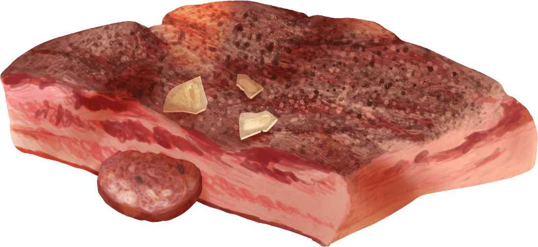 Pancetta with Parmesan and salami